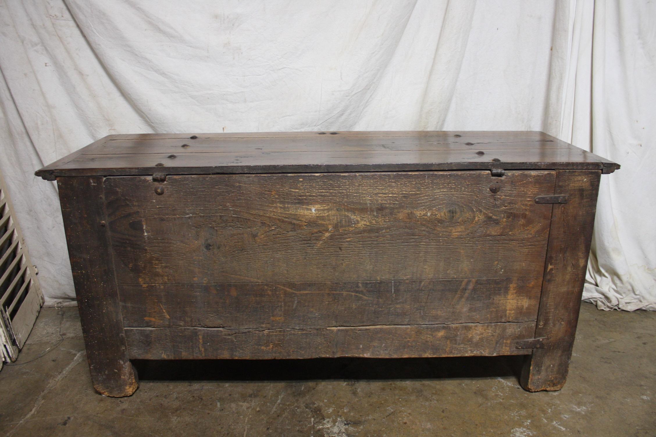 French 18th Century Blanket Chest 5