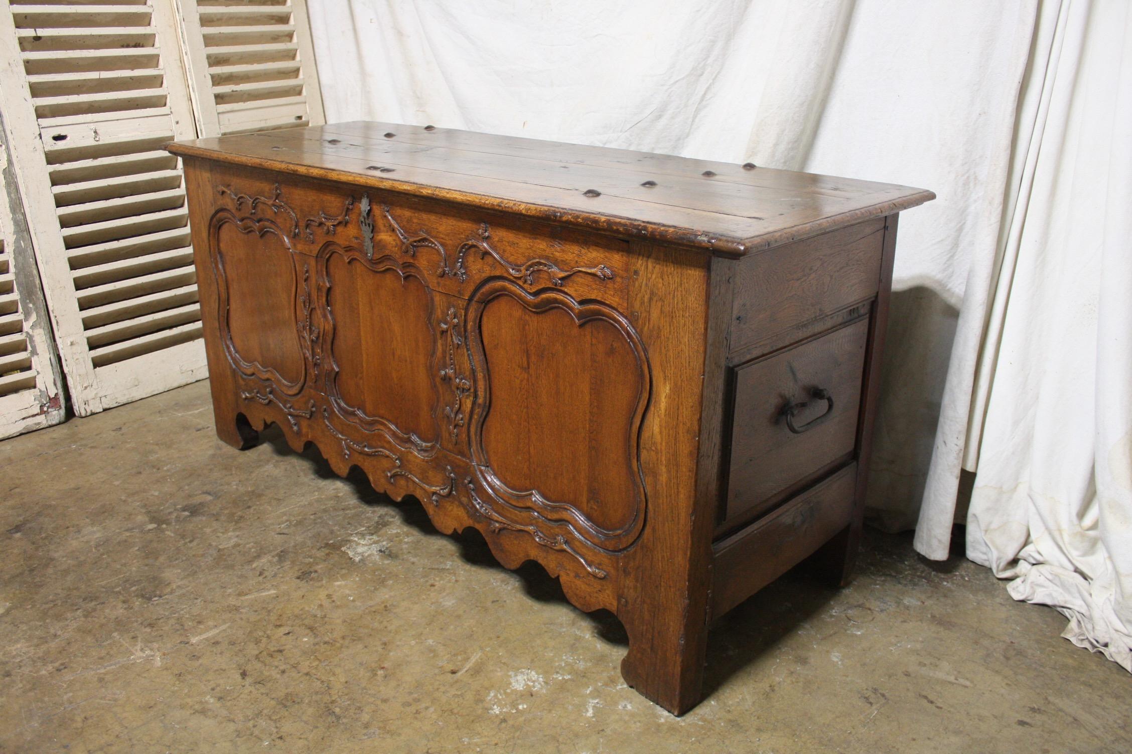 French 18th Century Blanket Chest 2