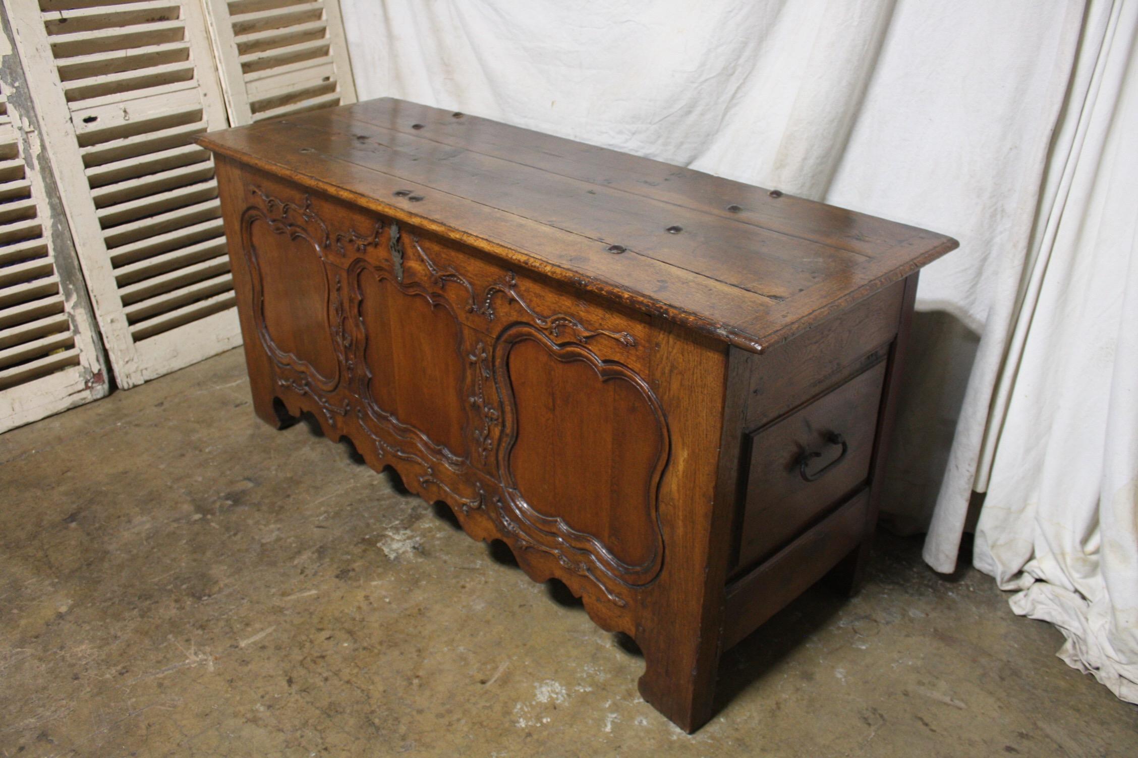 French 18th Century Blanket Chest 3