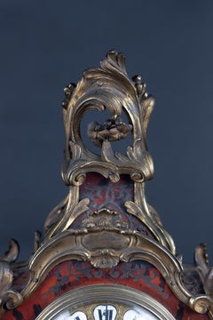 French 18th Century Boulle Clock on Boulle Stand, Louis XV