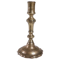 French 18th Century Brass Candlestick