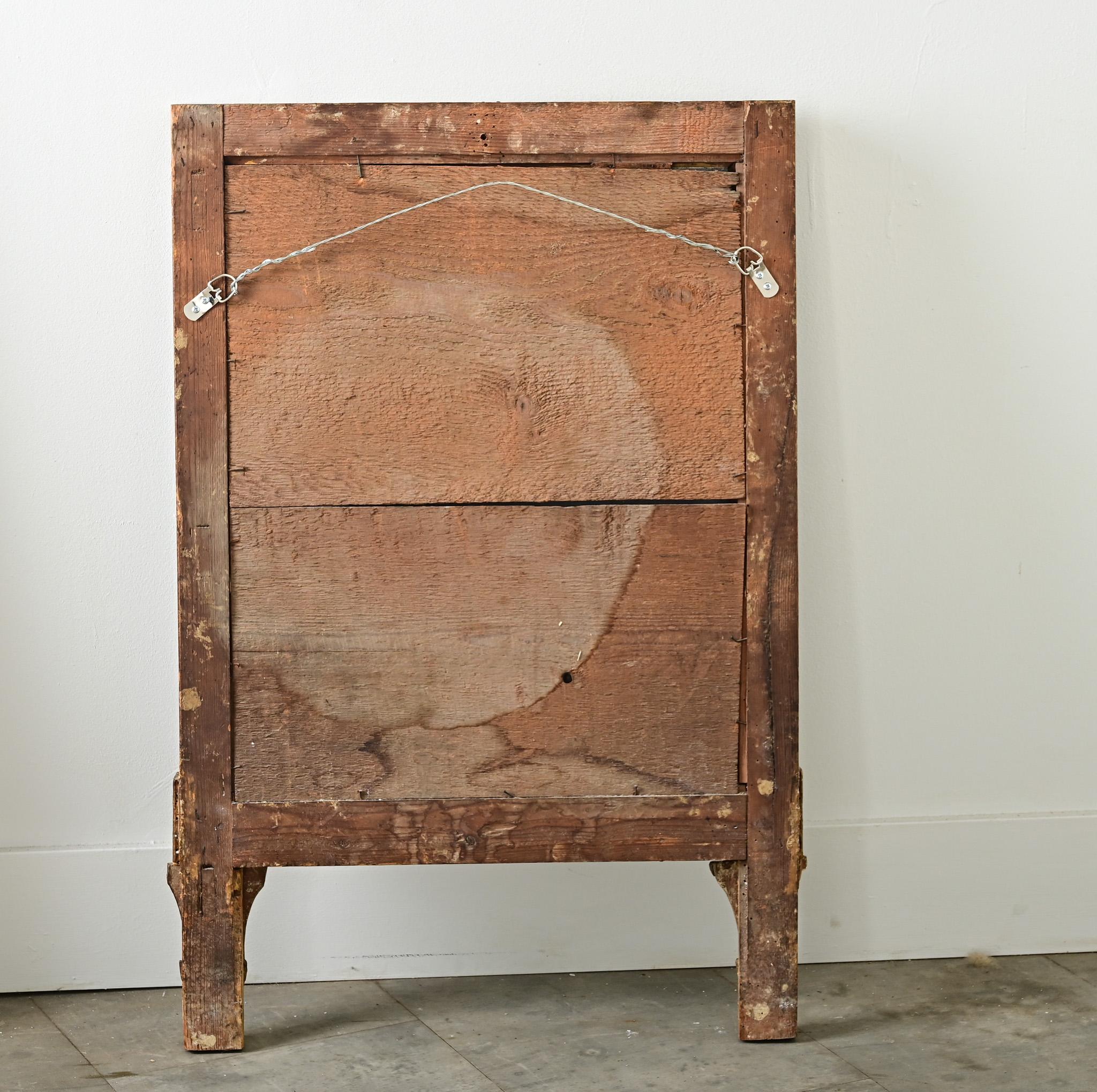 French 18th Century Bridal Gilt Mirror For Sale 3