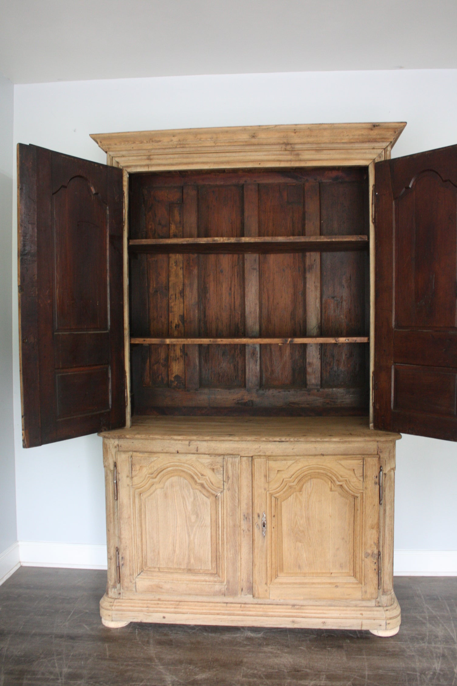 Oak French 18th Century Buffet Deux-Corps
