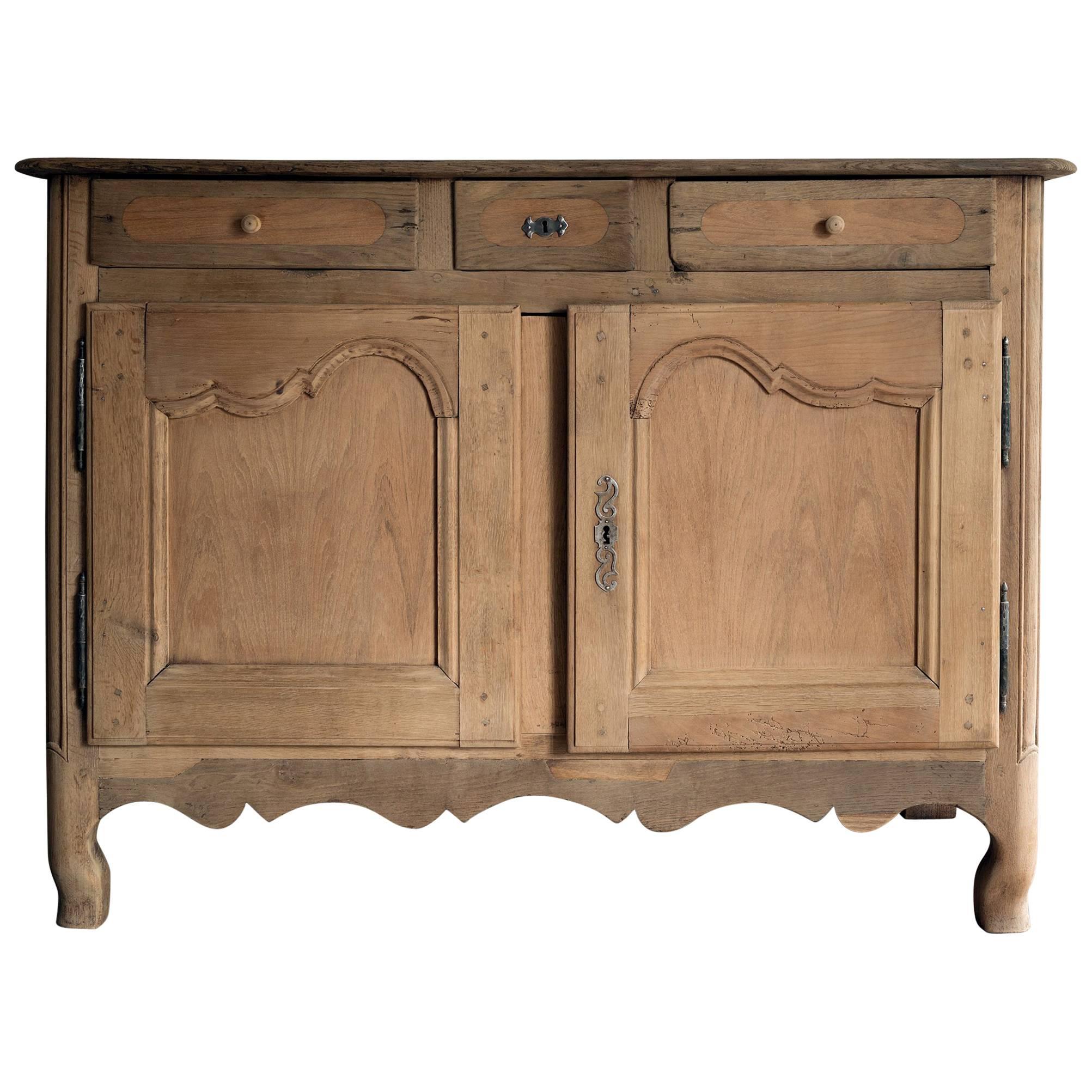 French 18th Century Buffet in Bleached Oak