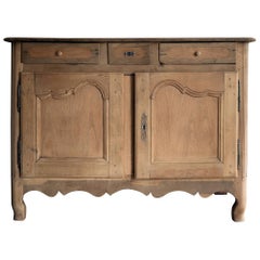 French 18th Century Buffet in Bleached Oak