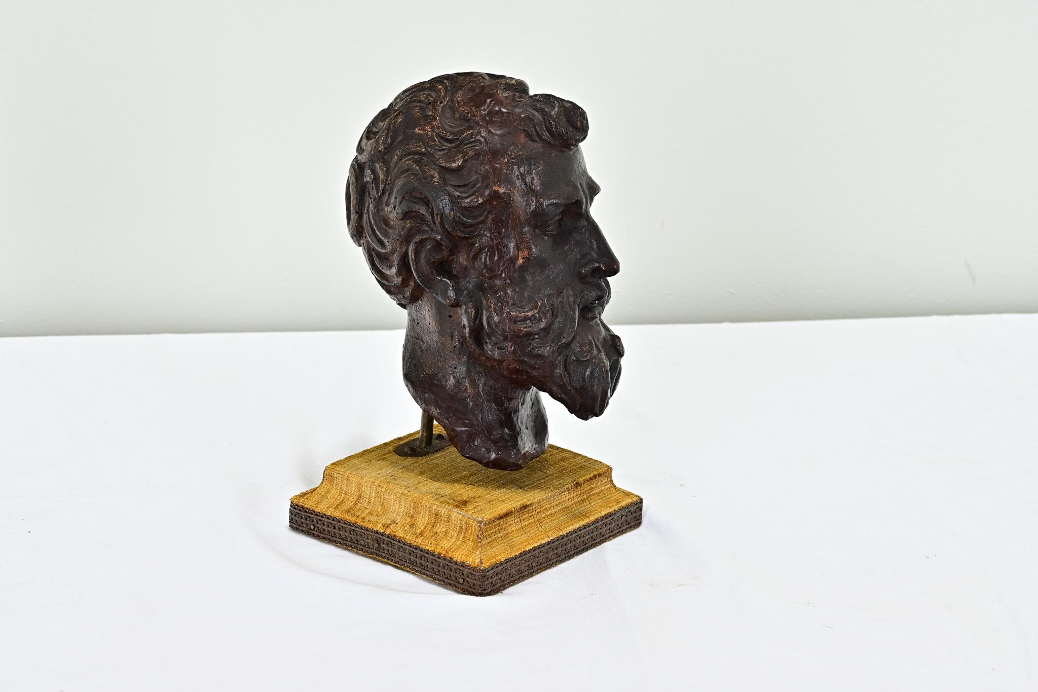 18th Century and Earlier French 18th Century Bust on Pedestal