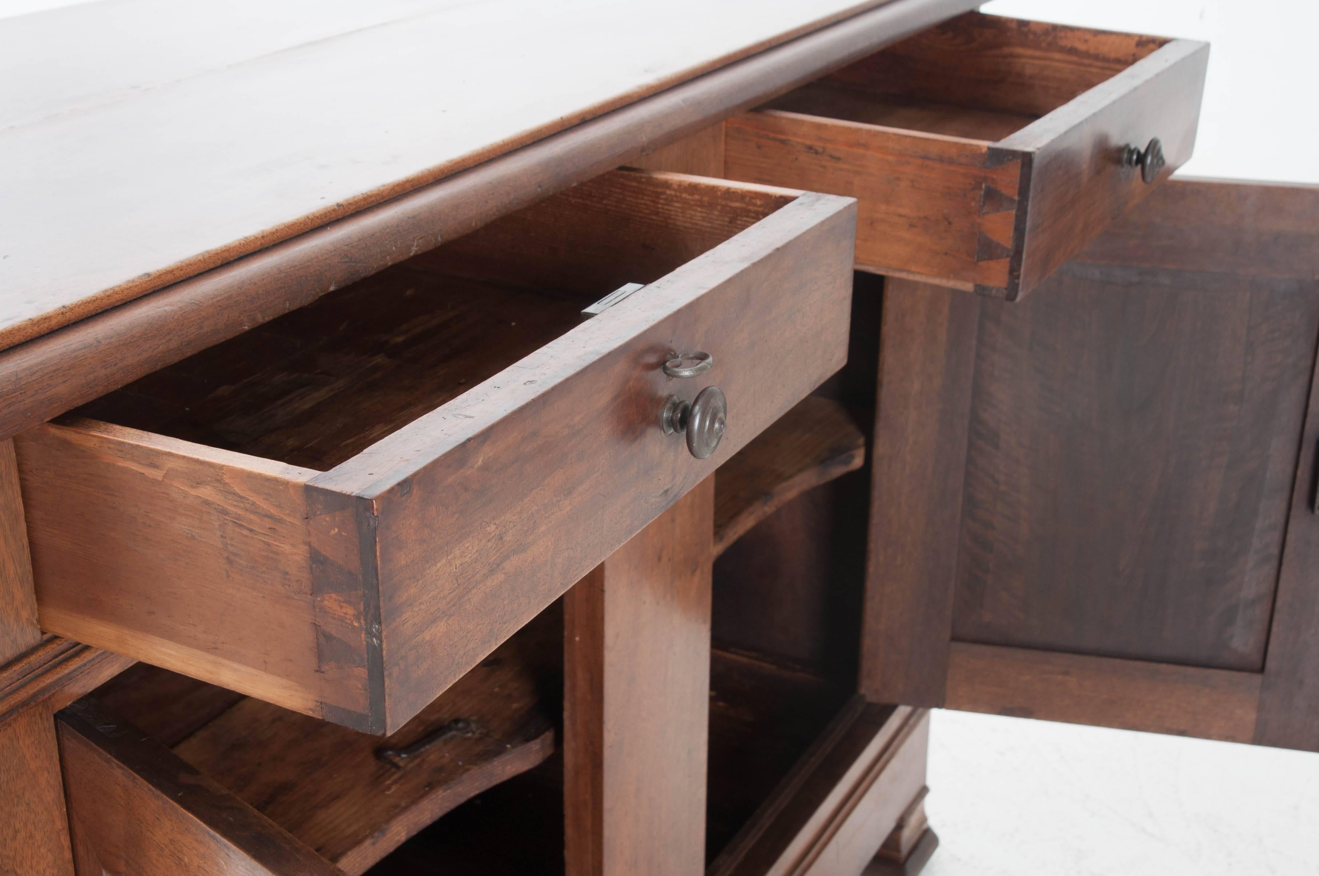 French 18th Century Carved Oak Buffet 1