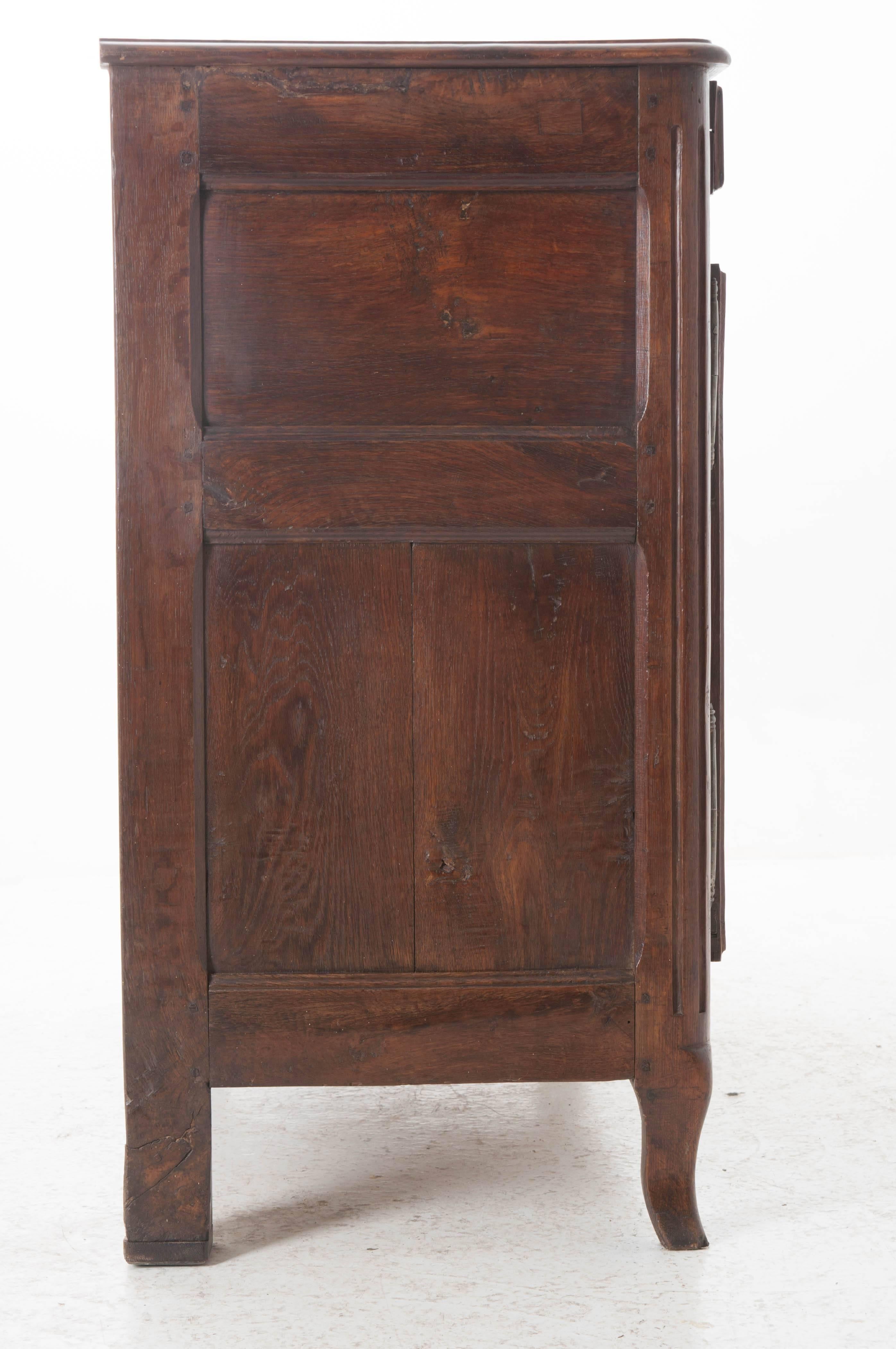 French 18th Century Carved Oak Buffet 2