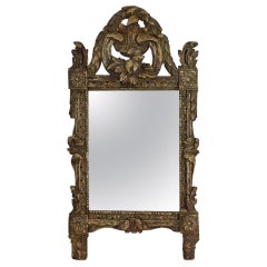 French 18th Century Carved Wooden Baroque Mirror French 18th Century Carved Wooden Baroque Mirror