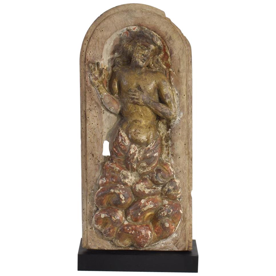 French 18th Century Carved Wooden Baroque Tabernacle Door