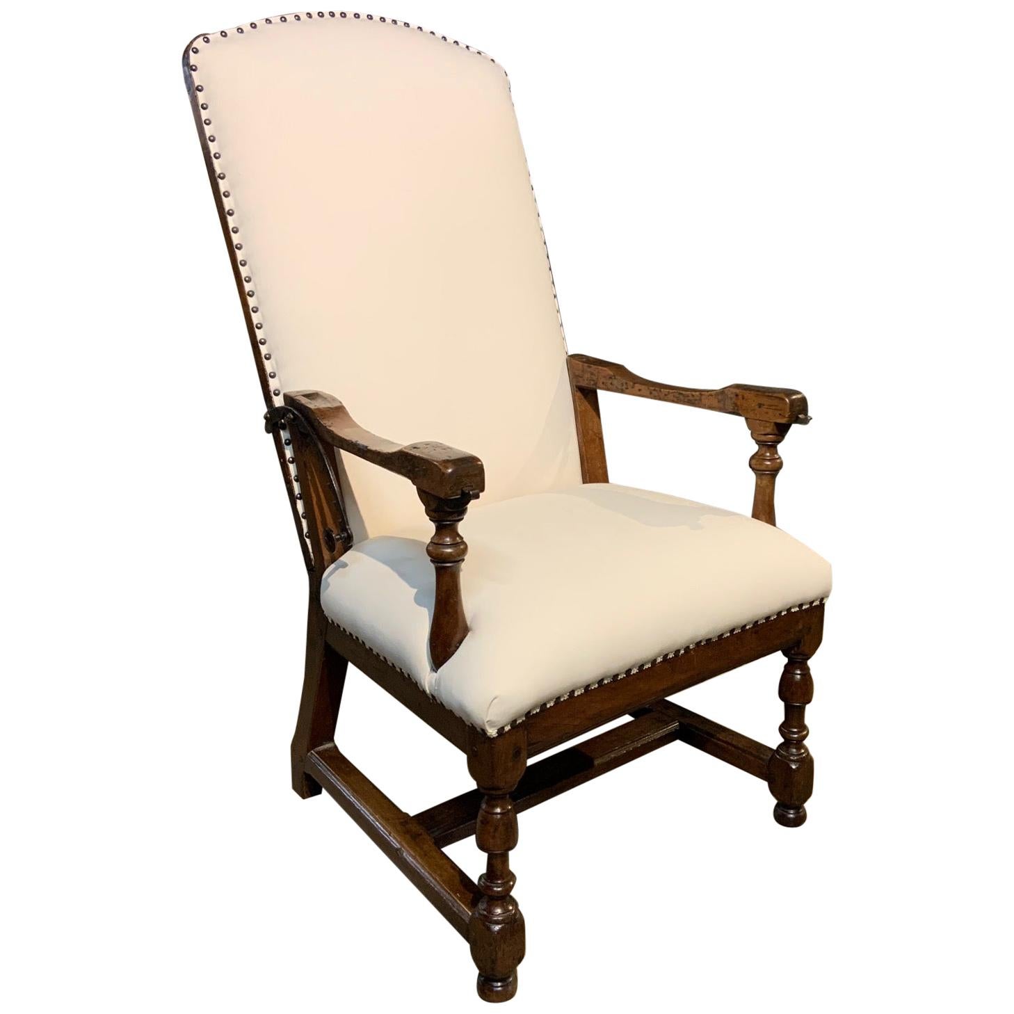 French 18th Century Chaise De Repos, Armchair