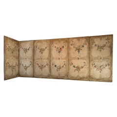 French 18th Century Chateau Screen, 8 Panels