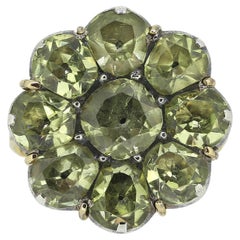 French 18th Century Chrysoberyl Cluster Ring