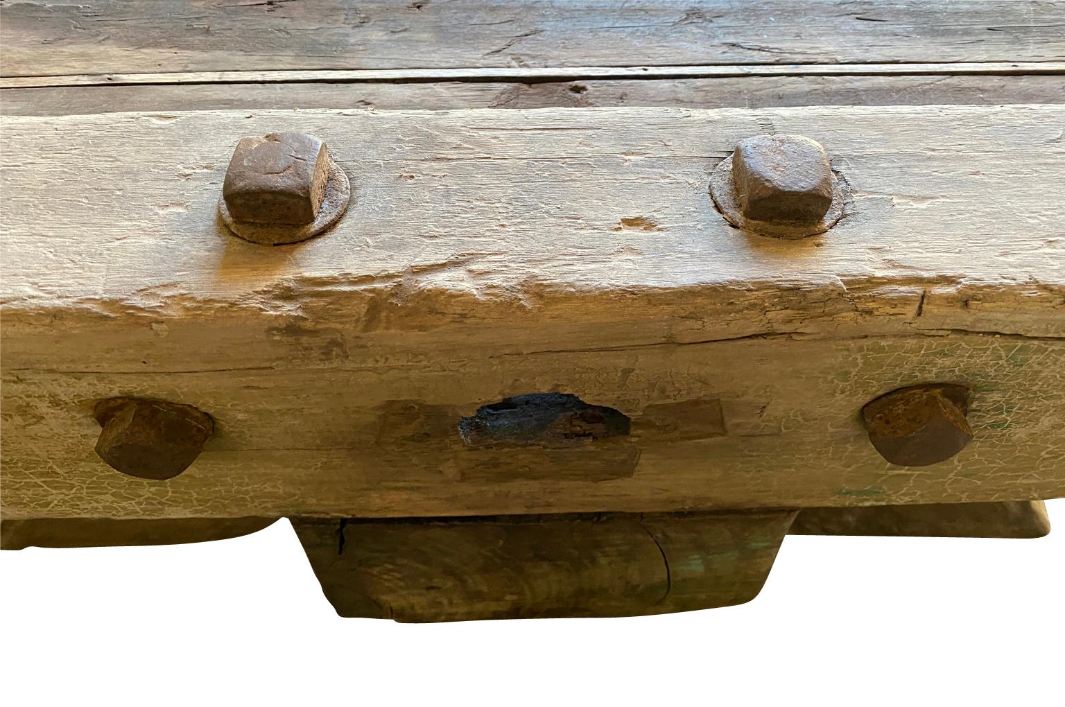 Table basse en cidre presse du XVIIIe siècle  6