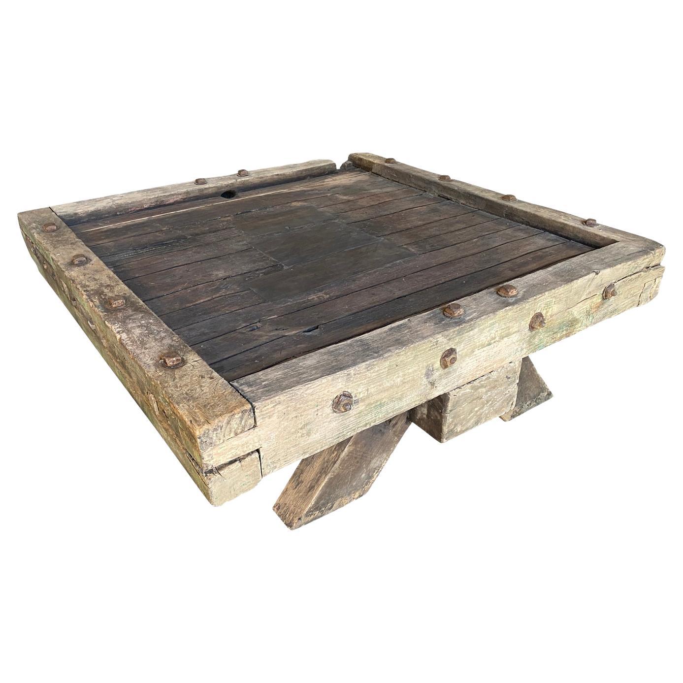 French 18th Century Cidre Presse Coffee Table  For Sale