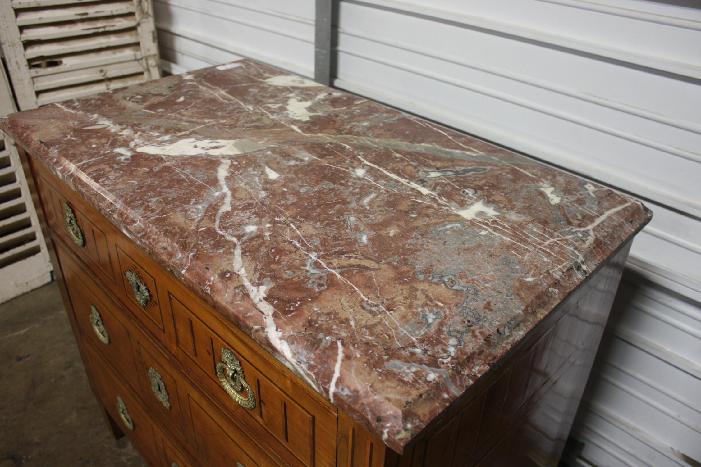 Marble French 18th Century Commode For Sale
