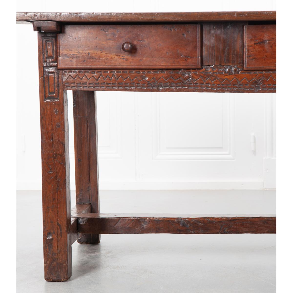Oak French 18th Century Console Table