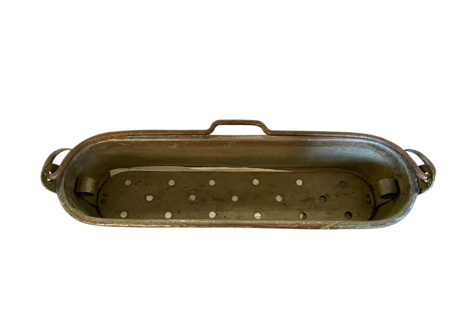 French 18th Century Copper Fish Pan For Sale 6