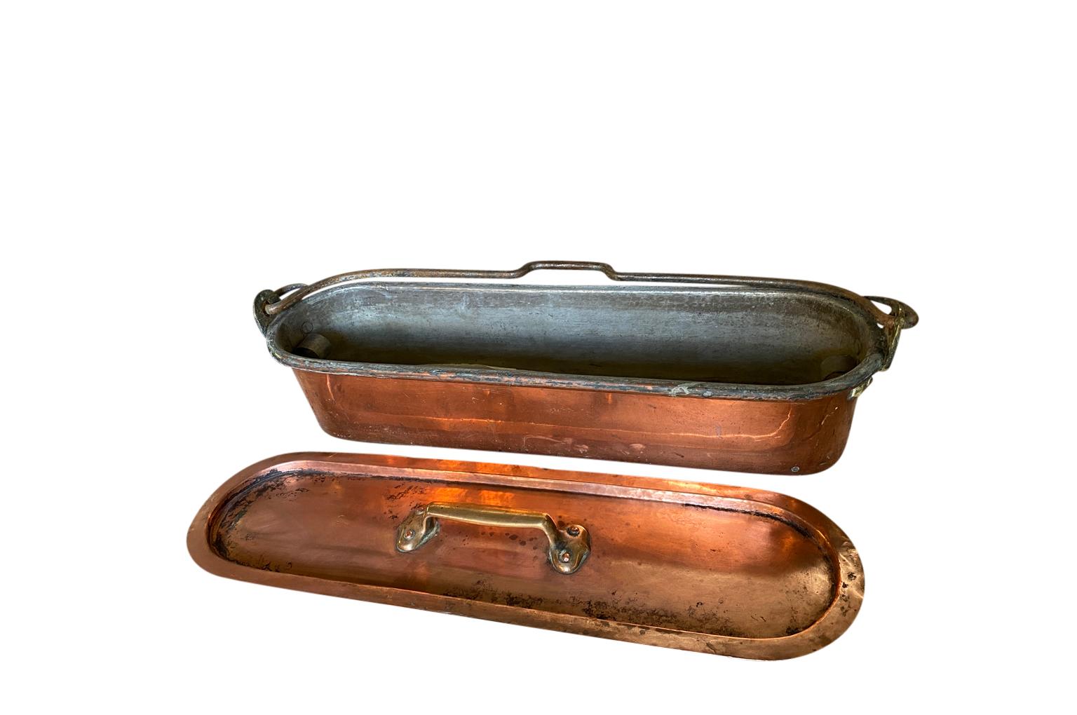 French 18th Century Copper Fish Pan For Sale 3