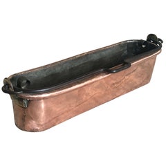 Antique French 18th Century Copper Fish Pan