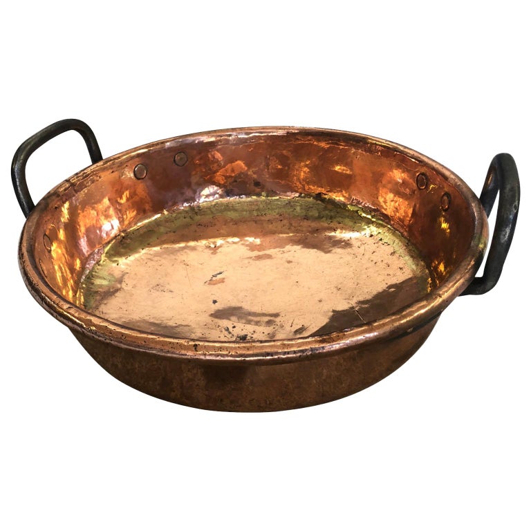 French 18th Century Copper Pan For Sale at 1stDibs