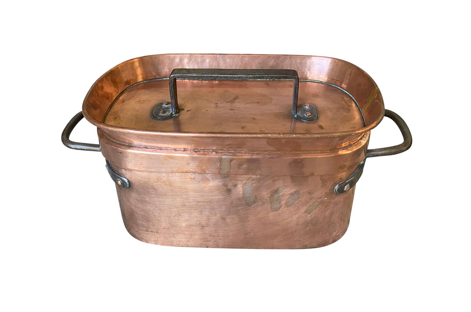 A wonderful 18th century copper pressure cooker from the Southwest of France. A great addition to any copperware collection.