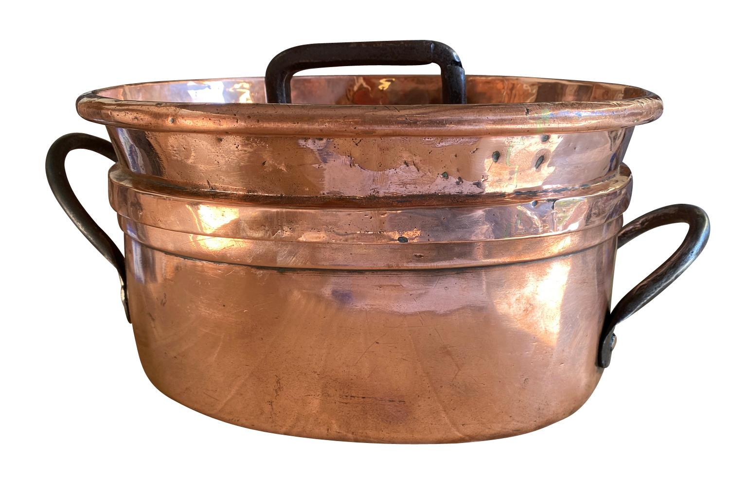 French 18th Century Copper Pressure Cooker In Good Condition For Sale In Atlanta, GA