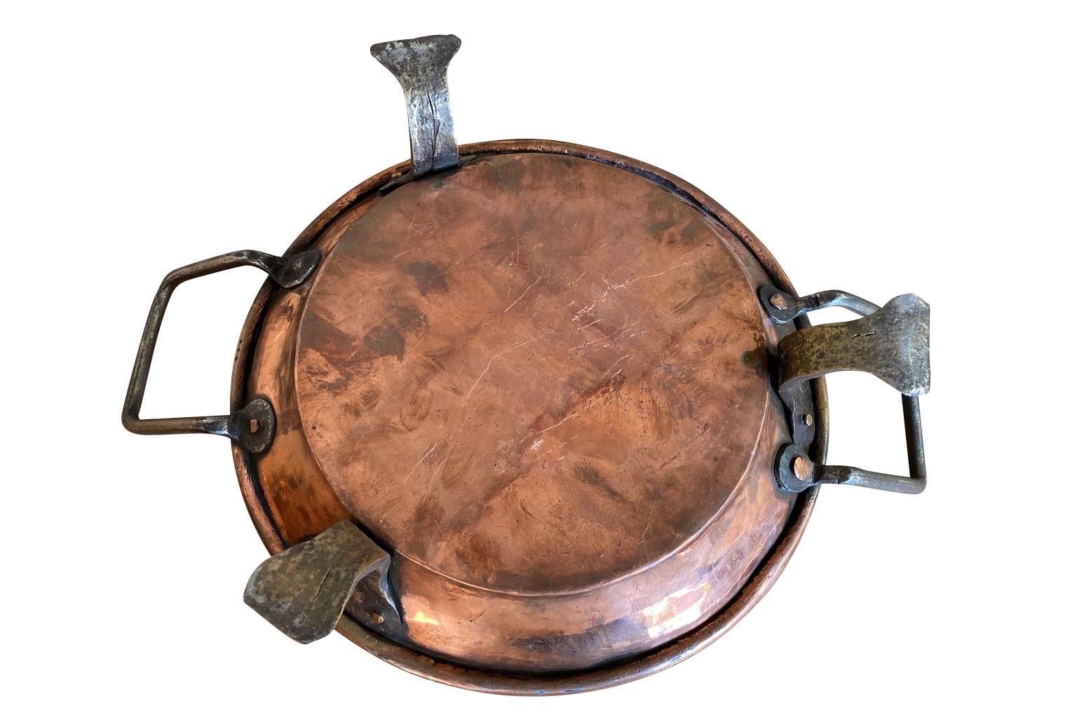 Französische Kupfer-Tortiere aus dem 18. Jahrhundert im Angebot 4