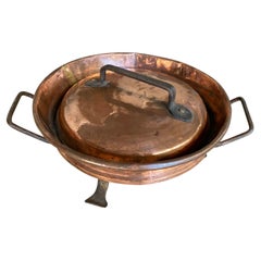 Used French 18th Century Copper Tortiere