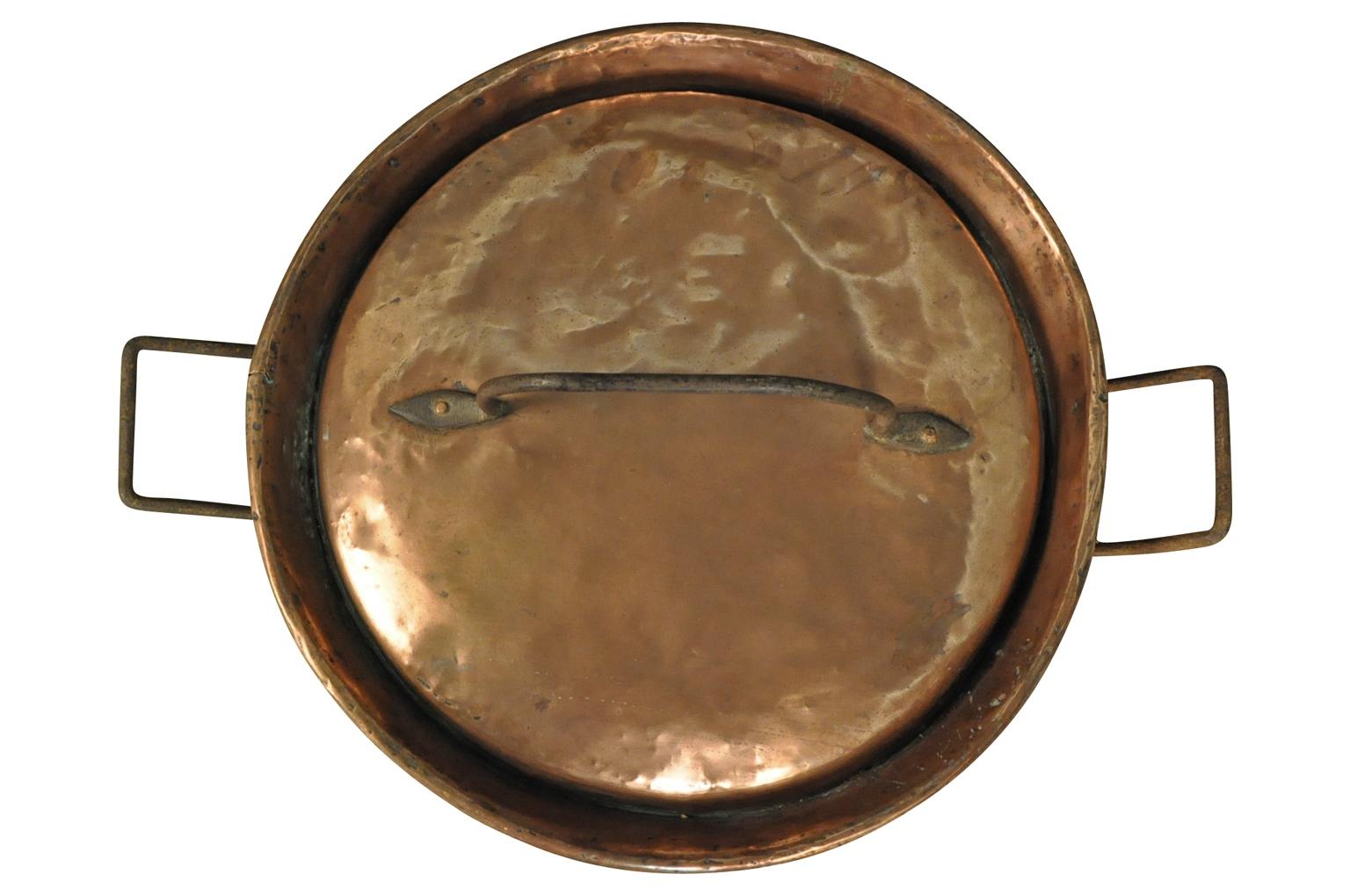 18th Century and Earlier French 18th Century Copperware, Tortiere