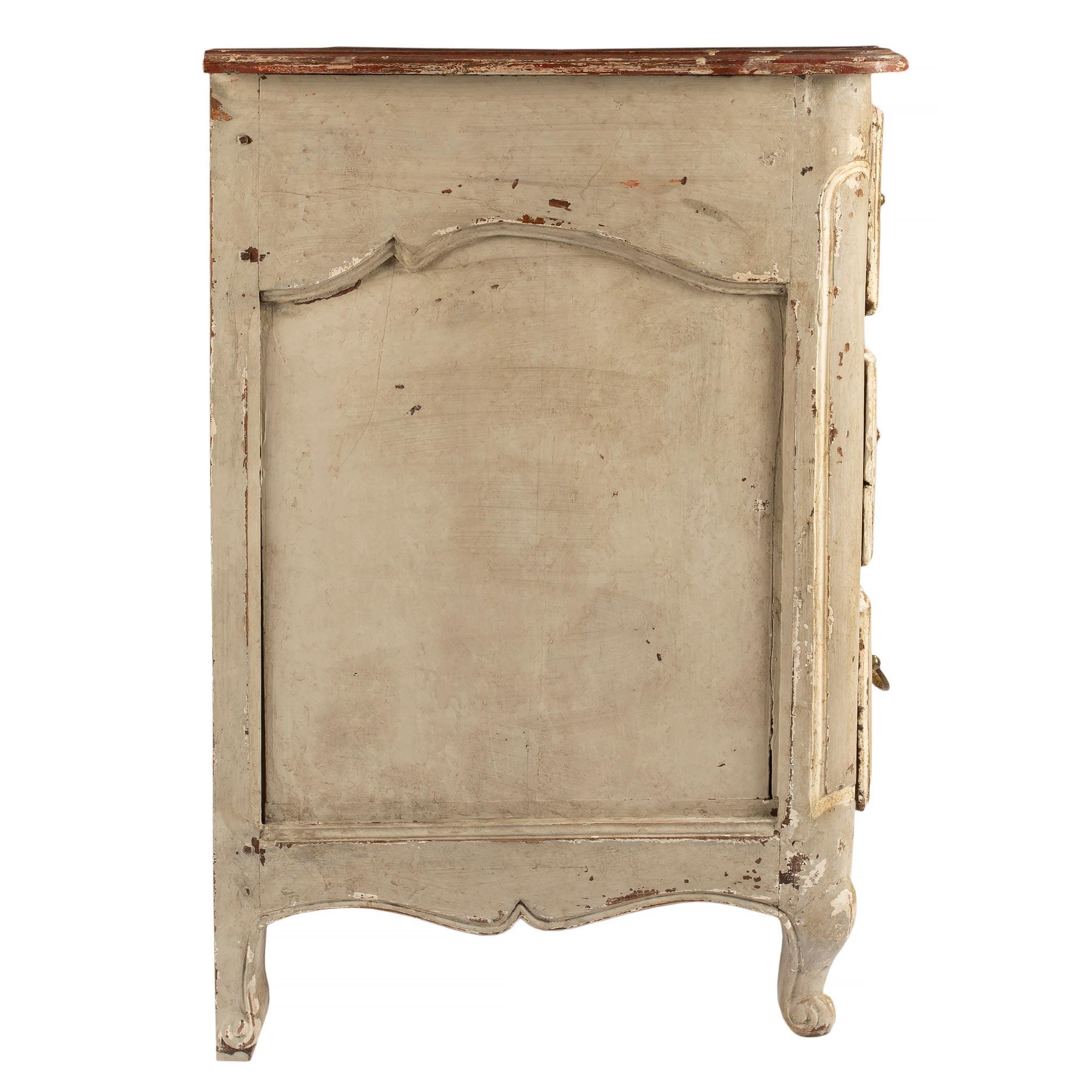 Wood French 18th Century Country French Louis XV Period Patinated Commode For Sale