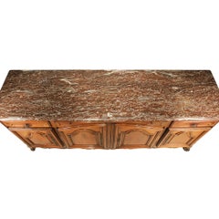 Buffet in legno di noce del periodo Luigi XV francese del XVIII secolo