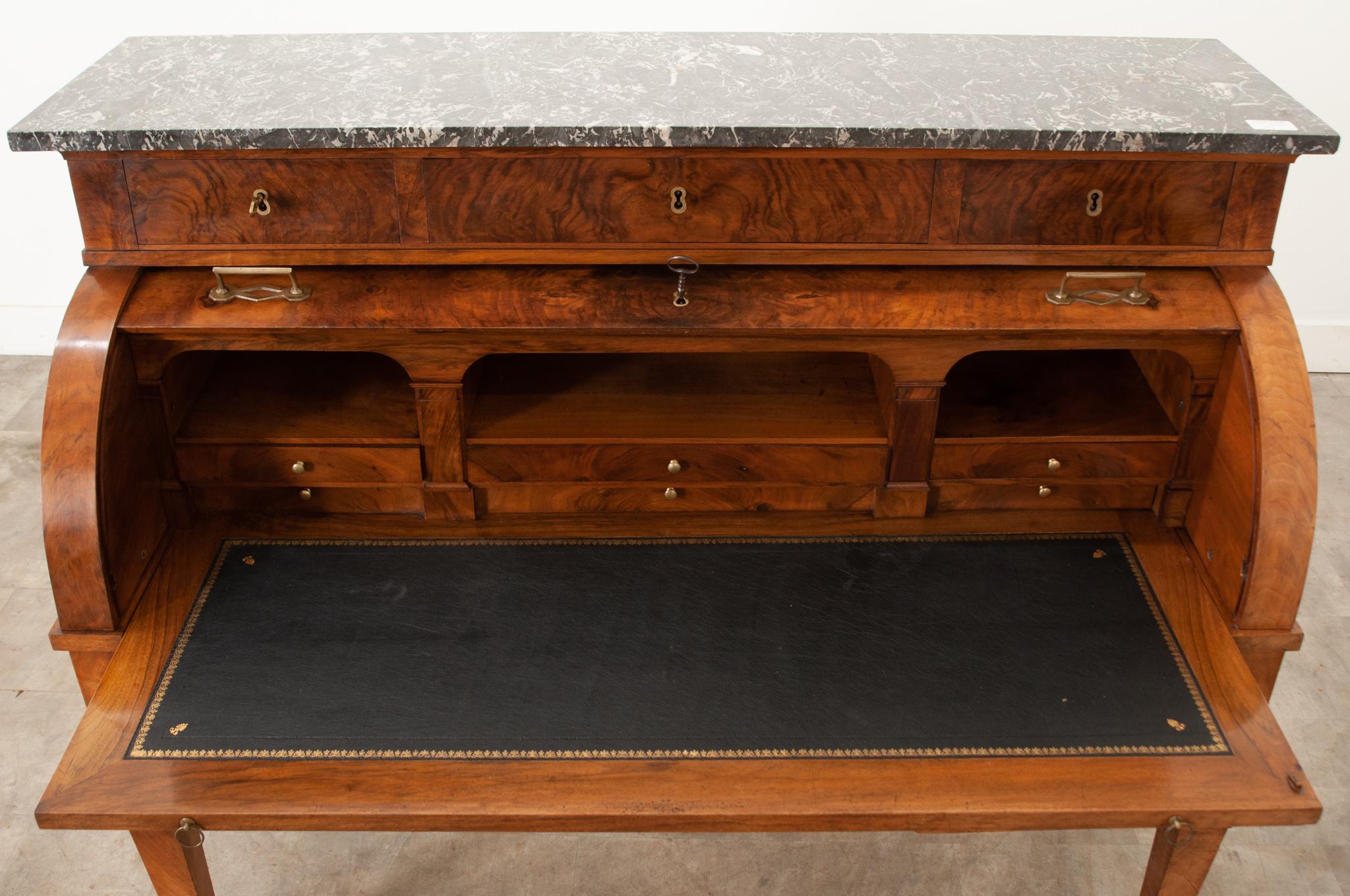 French 18th Century Directoire Roll Top Desk For Sale 12