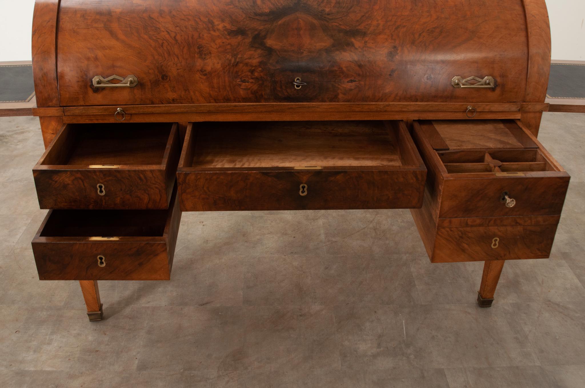 French 18th Century Directoire Roll Top Desk For Sale 13