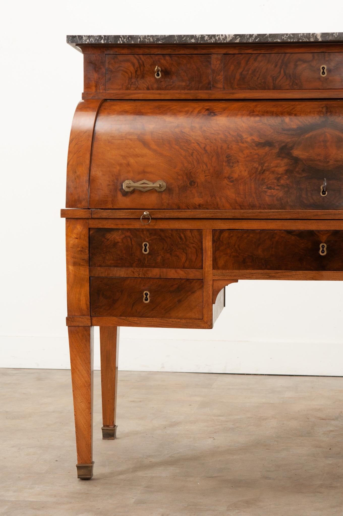 18th Century and Earlier French 18th Century Directoire Roll Top Desk For Sale