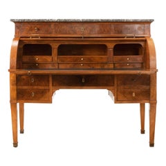 Antique French 18th Century Directoire Roll Top Desk