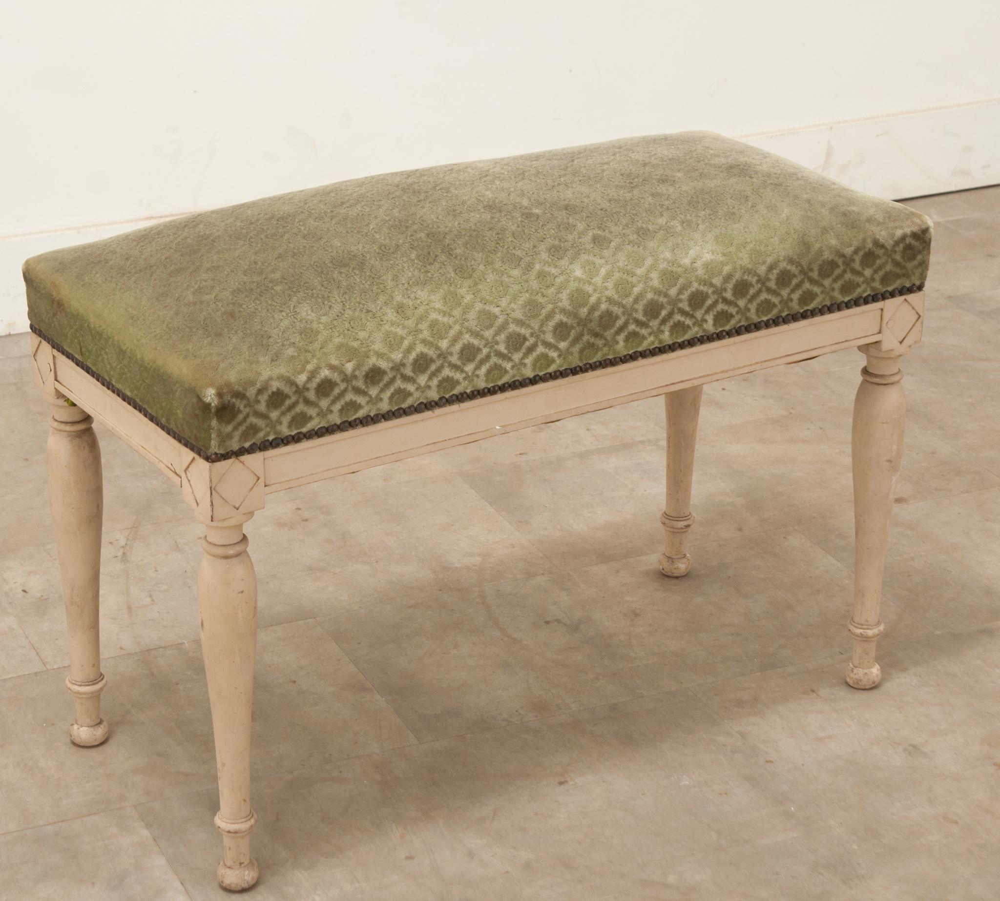 French 18th Century Directoire Painted Bench 4