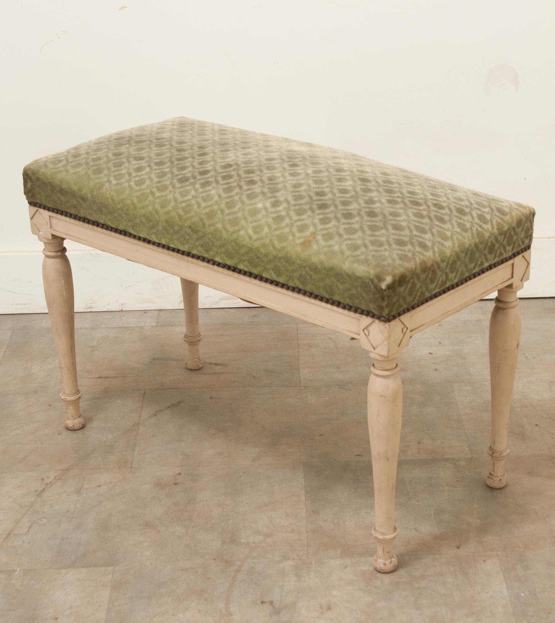 French 18th Century Directoire Painted Bench 1