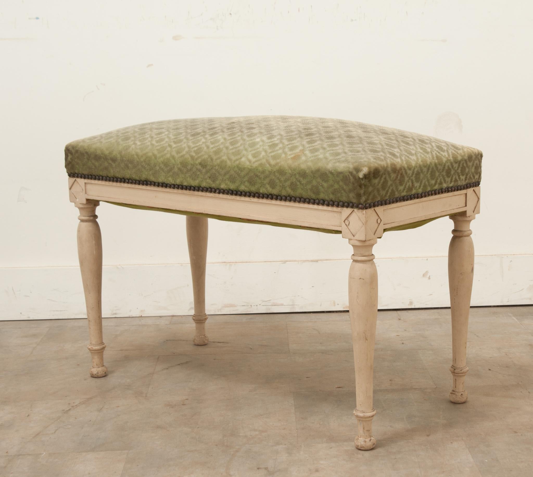 French 18th Century Directoire Painted Bench 2