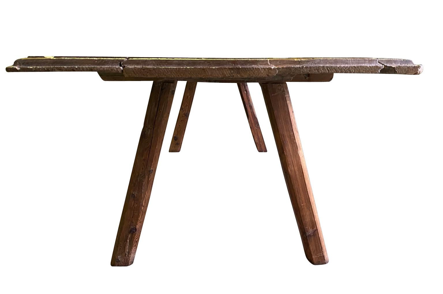 XVIIIe siècle Table de ferme française du 18ème siècle en vente