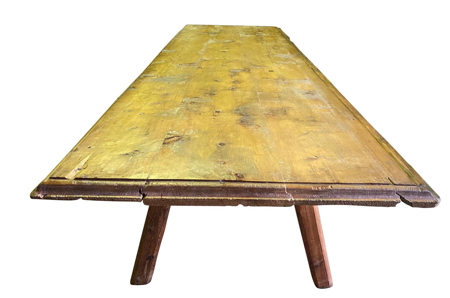 Pin Table de ferme française du 18ème siècle en vente