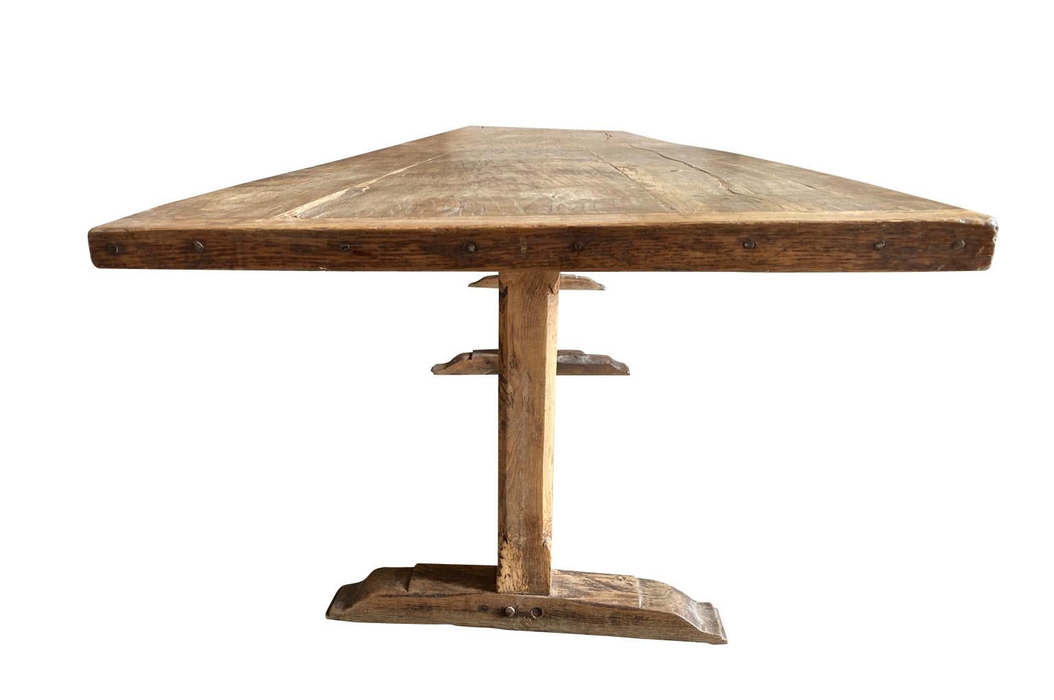 French 18th Century Farm Table For Sale 1