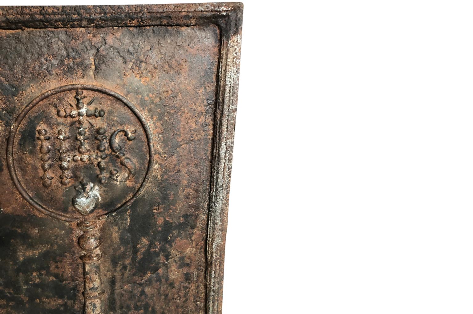 French 18th Century Fireback For Sale 2