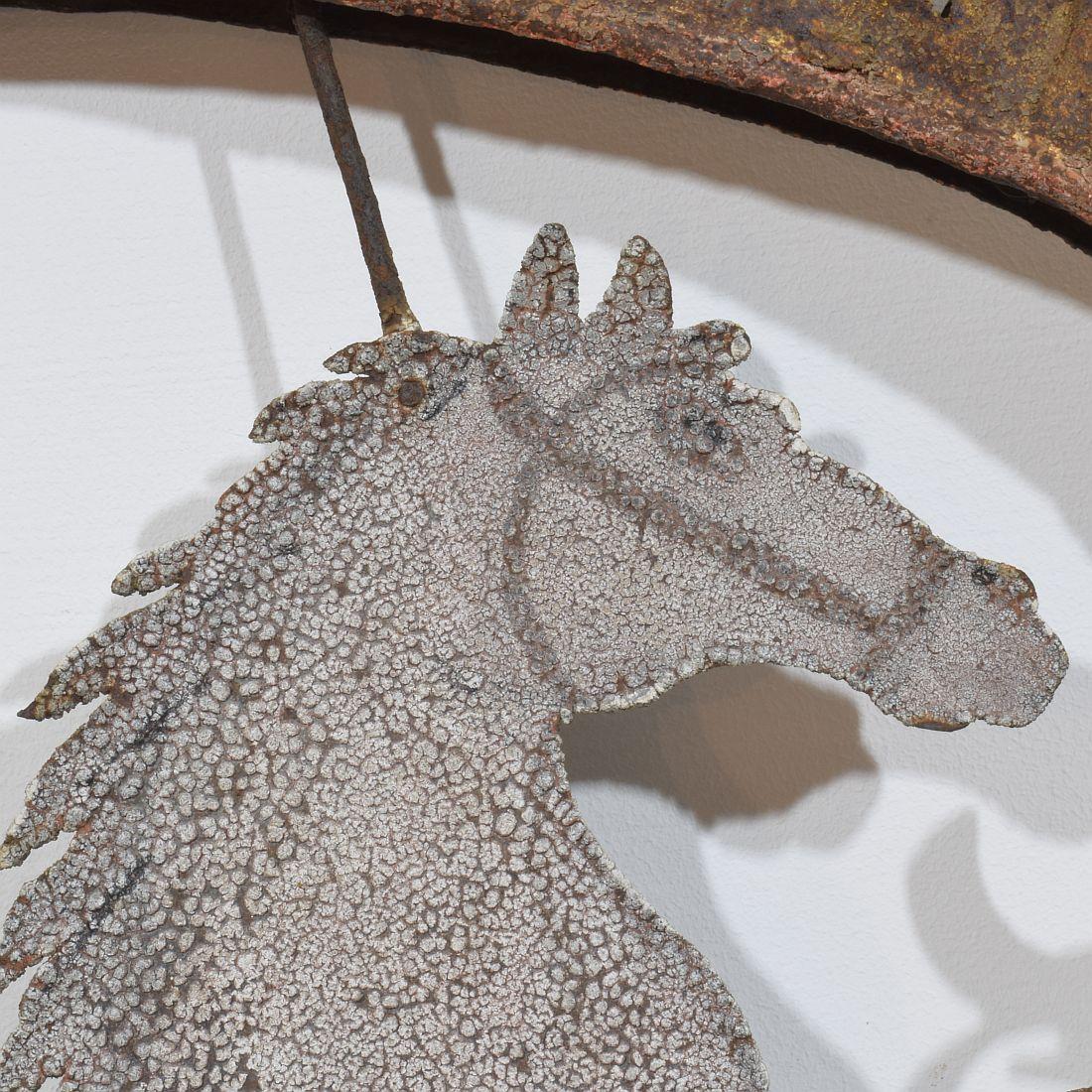 Französisch 18. Jahrhundert geschmiedet Eisen Folk Art Barock Tavern Zeichen im Angebot 6