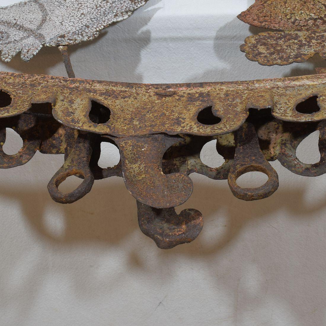 Insegna da taverna barocca in ferro forgiato del XVIII secolo in vendita 8