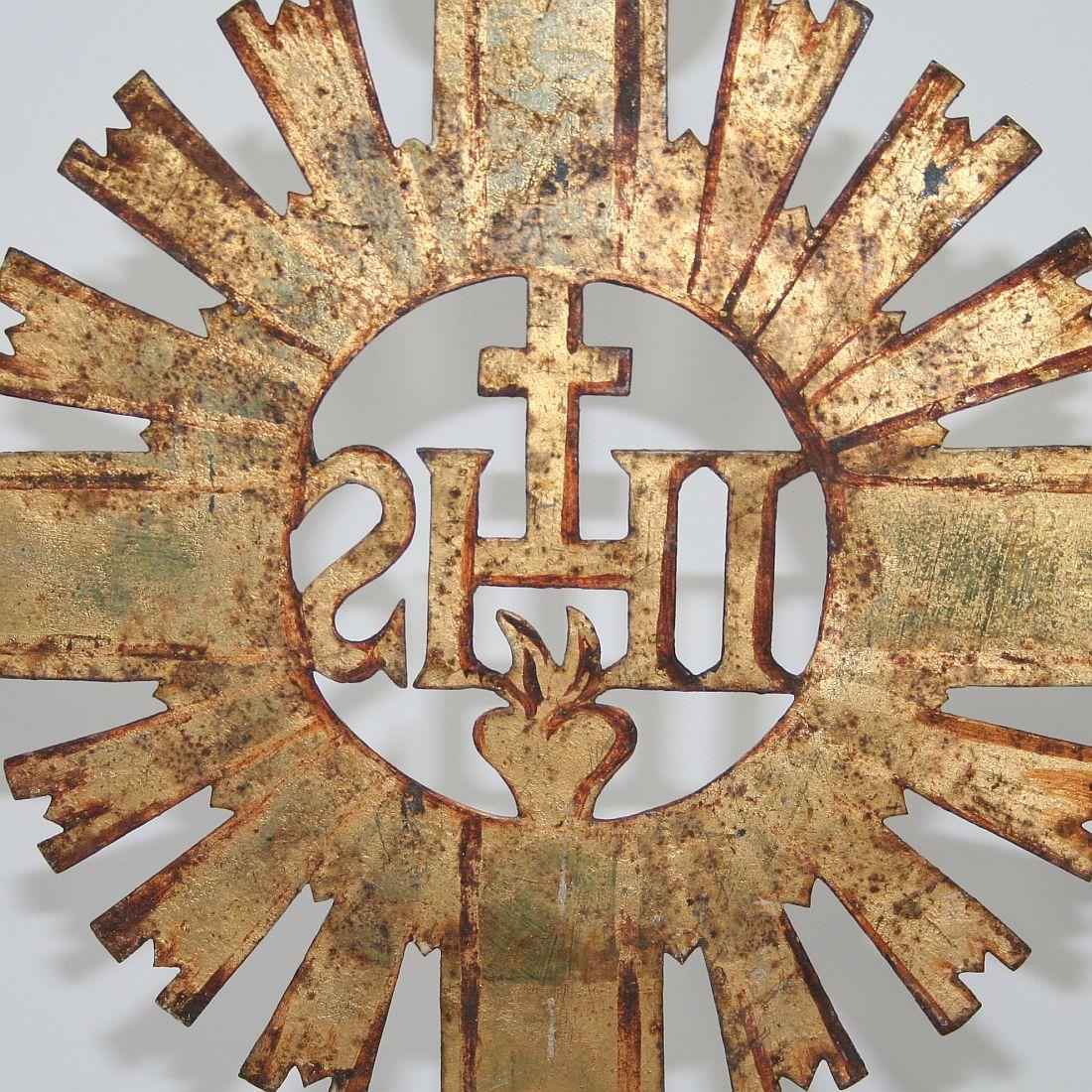 French 18th Century Forged Iron Processional Cross 8