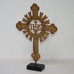 French 18th Century Forged Iron Processional Cross