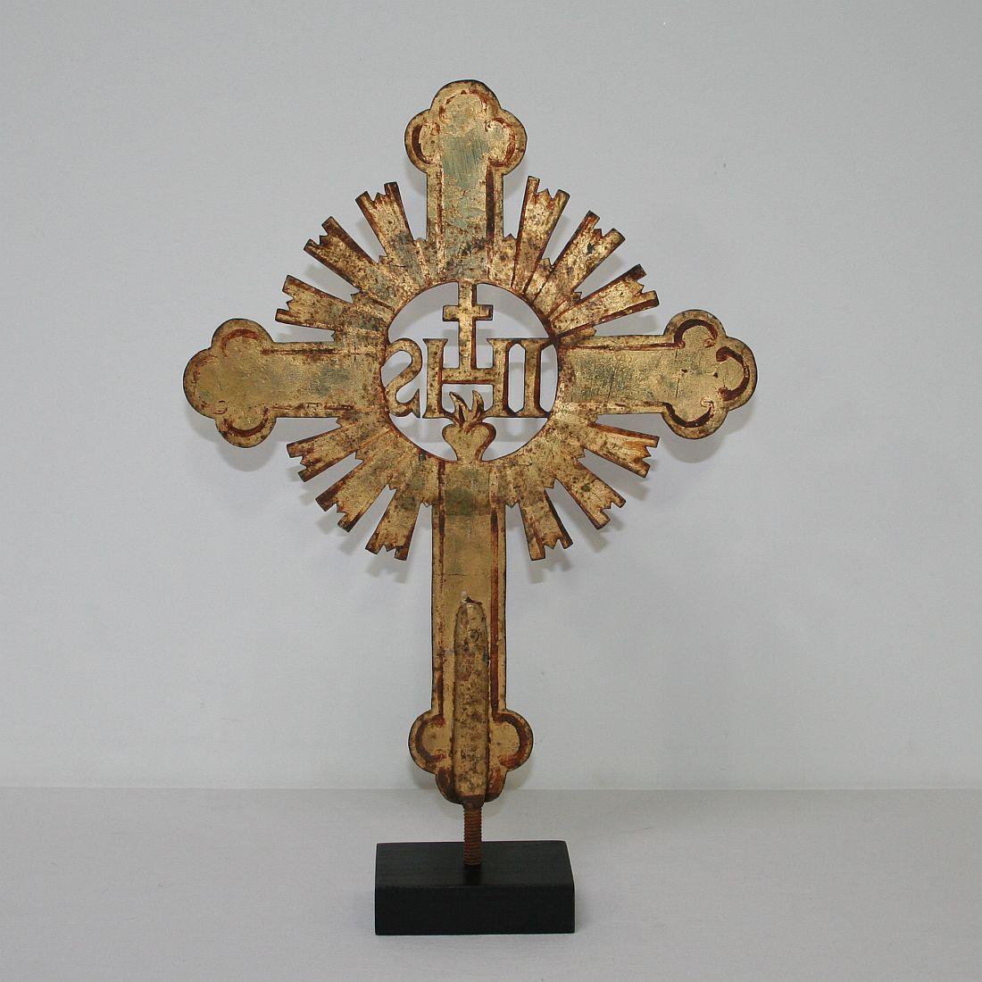 18th Century and Earlier French 18th Century Forged Iron Processional Cross