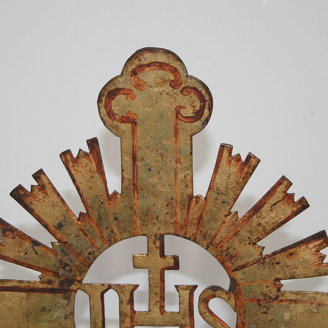 French 18th Century Forged Iron Processional Cross 2