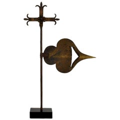 French 18th Century Forged Iron Weathervane